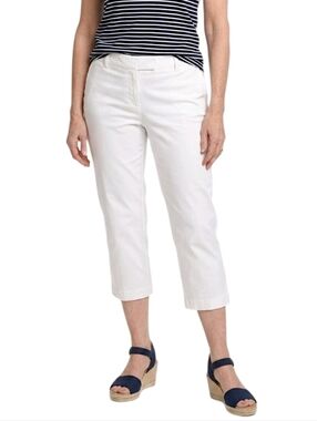 Unlisted By Kenith Cole White Pique Cropped Summer Pants Size 8